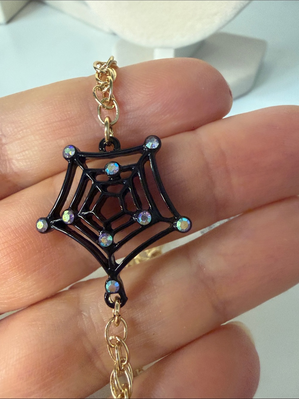 Betsey Johnson Poison Black Skull Pendant Locket Necklace - Picture 6 of 8